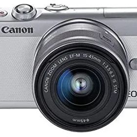 【中古】「非常に良い」Canon ミラーレス一眼カメラ EOS M100 EF-M15-45 IS STM レンズキット(ホワイト) EOSM100WH1545ISSTMLK