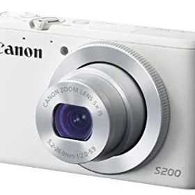 【中古】【非常に良い】Canon デジタルカメラ PowerShot S200(ホワイト) F値2.0 広角24mm 光学5倍ズーム PSS200(WH) rdzdsi3