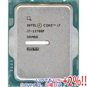 【中古】Core i7 13700F 2.1GHz LGA1700 65W SRMBB【いつでも+1％！5のつく日と日曜日は+2%！】 爆買
