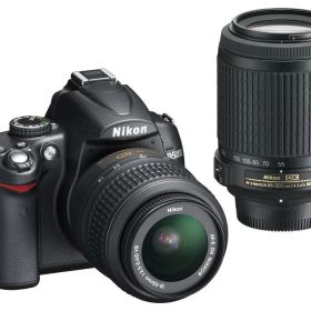 【中古】Nikon デジタル一眼レフカメラ D5000 ダブルズームキット ブラック D5000WZ