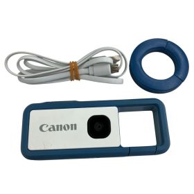 186000 通電確認のみ canon キャノン コンパクトデジタルカメラ iNSPiC REC FV-100-BL