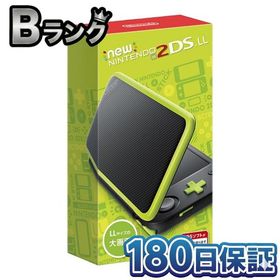 【整備済み品】 Nintendo Newニンテンドー2DS LL ブラック×ライム 任天堂 3DSソフト対応 2DSLL 3DSLL 180日保証
