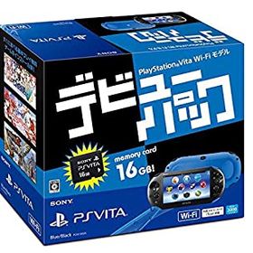 【中古】PlayStation Vita デビューパック Wi-Fiモデル ブルー/ブラック