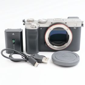 ■シャッター数13002枚！極上品■ SONY α7C ボディ シルバー ミラーレス一眼カメラ ILCE-7C S ソニー