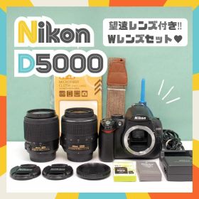 ☘️望遠レンズWレンズ✨ Nikon D5000 一眼レフ 初心者 高画質 軽量