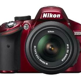 【中古】【39shop】Nikon★デジタル一眼レフカメラ D3200 レンズキット AF-S DX NIKKOR 18-55mm f/3.5-5.6G VR レッド D3200LKRD(非常に良い)