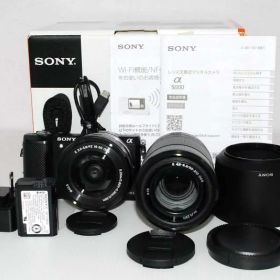 【中古】SONY α5000 ダブルズームレンズキット(ブラック／デジタル一眼)