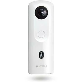 【中古】RICOH THETA SC2 WHITE ホワイト 360度全天球カメラ 360°手振れ補正機能搭載 4K動画 進化したHDR合成機能 (THETA SC比 2.4倍の処理速度アップ、最新のアルゴリズムにより室内の撮影でよりナチュラルな絵作り) 高速WiFi転送