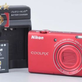 【中古】Nikon ニコン COOLPIX S6200 ブリリアントレッド コンパクトデジタルカメラ