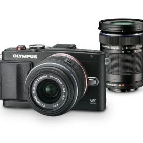 【中古】【整備済み品】OLYMPUS ミラーレス一眼 PEN Lite E-PL6 ダブルズームキット ブラック E-PL6 DZKIT BLK