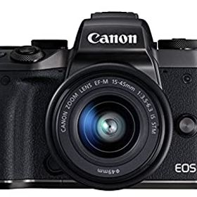 【中古】Canon ミラーレス一眼カメラ EOS M5 レンズキット EF-M15-45mm F3.5-6.3 IS STM 付属 EOSM5-1545ISST