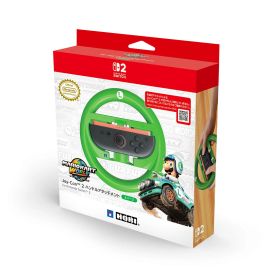 【新品即納】[ACC][Switch2] マリオカート ワールド Joy-Con 2(ジョイコン2) ハンドルアタッチメント for Nintendo Switch 2(ニンテンドースイッチ2) ルイージ 任天堂ライセンス商品 HORI(NSX-053)(20251129)