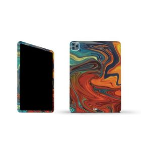 MightySkins Apple iPad Pro 11" M2 4th Gen (2022) フルラップキット用ビニールスキン「Lava Water」保護デカールラップ 着脱簡単