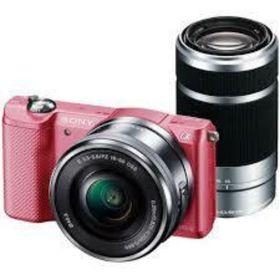 アウトレット品 (ソニー)SONYα5000ダブルズームレンズキットピンク