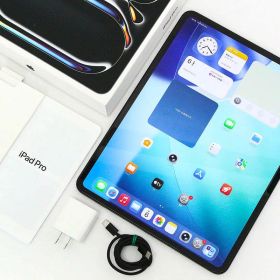 【中古】【極美品】Apple iPad Pro 13インチ Wi-Fi+Cellular 256GB 2024年春モデル MVXR3J/A SIMフリー [スペースブラック] HA03-R7725-2G8 タブレット PC M4チップ 中古