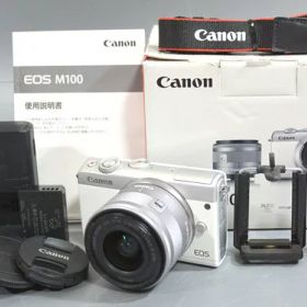 元箱付 CANON キャノン EOS M100 EF-M15-45 IS STM レンズキット ミラーレス デジタル一眼レフカメラ