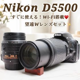 ✨超高画質✨Nikon D5500★Wレンズ★Wi-Fi搭載★返品保証