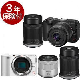 【ポイント10倍】[3年保険付]キヤノン EOS R50Vダブルズームキット ブラック／ホワイト APS-Cサイズセンサーミラーレス一眼カメラRF-S14-30 IS STM PZ標準ズームレンズ＋RF-S55-210mm F5-7.1 IS STM望遠ズームレンズキット