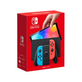 Nintendo Switch有機ELモデルJoy-Con(L)ネオンブルー/(R)ネオンレッド HEG-S-KABAA