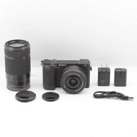 SONY(ソニー) ILCE-6400Y B APS-C ミラーレス一眼カメラ α6400 ダブルズームレンズキット(同梱レンズ:SELP1650+SEL55210) ブラック