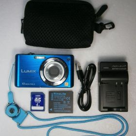 ⭐️LUMIX DMC-FS7✨美品❗目を引くブルー(希少カラー❤️安心の実働品