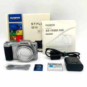 【美品】OLYMPUS STYLUS SZ-15 SDカード付き (1011)