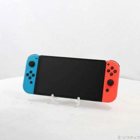 【中古】Nintendo(任天堂) Nintendo Switch 有機ELモデル Joy-Con(L) ネオンブルー／(R) ネオンレッド 【269-ud】