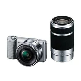【中古】 SONY ミラーレス一眼 α5000 ダブルズームレンズキット シルバー ILCE-5000Y-S