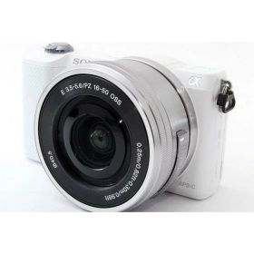 【中古】 ソニー SONY ミラーレス一眼カメラ α5000 ホワイトレンズキット 美品 自撮りできる&Wi-Fiで 当店保証30日間 人気 ミラーレス一眼 ミラーレス デジタルカメラ 中古