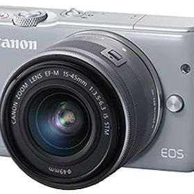 【中古】（非常に良い）Canon ミラーレス一眼カメラ EOS M10 レンズキット(グレー) EF-M15-45mm F3.5-6.3 IS STM 付属 EOSM10GY-1545ISSTMLK