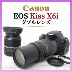 【実写確認済】Canon EOS Kiss X6i ダブルレンズ♪スマホ転送OK