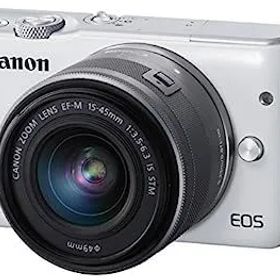 【中古】（非常に良い）Canon ミラーレス一眼カメラ EOS M10 レンズキット(ホワイト) EF-M15-45mm F3.5-6.3 IS STM 付属 EOSM10WH-1545ISSTMLK