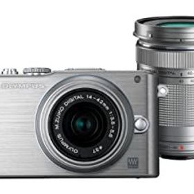 【中古-非常に良い】OLYMPUS ミラーレス一眼 PEN Lite E-PL3 ダブルズームキット シルバー E-PL3 DZKIT SLV