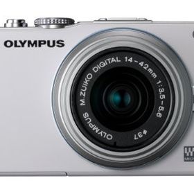 OLYMPUS ミラーレス一眼 PEN Lite E-PL3 レンズキット ホワイト E-PL3 LKIT（中古品）