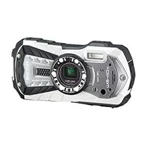 【中古】(非常に良い)RICOH 防水デジタルカメラ RICOH WG-40W ホワイト 防水14m耐ショック1.6m耐寒-10度 RICOH WG-40W WH 04687