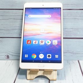 【送料無料】docomo dtab Compact d-02K ゴールド HUAWEI 本体 白ロム SIMロック解除済み SIMフリー B850414