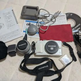 OLYMPUS PEN Lite E-PL6 本体 レンズキット フラッシュエア