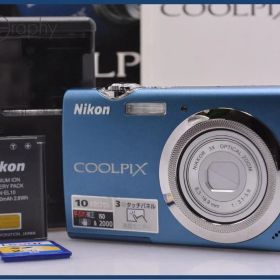 ニコン Nikon COOLPIX S230 3x 元箱、バッテリー、充電器、メモリカード、取扱説明書付属 同梱無料 #ks1649
