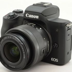 【中古】Canon EOS Kiss M ダブルズームキット ブラック