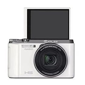 【中古】 CASIO カシオ デジタルカメラ EXILIM EXZR1100WE 自分撮りチルト液晶 1610万画素 光学12.5倍ズーム EX-ZR1100WE ホワイト