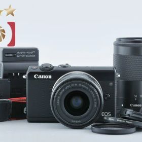 【中古】Canon キヤノン EOS M100 ダブルズームレンズキット ブラック