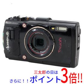 【中古】送料無料 OLYMPUS STYLUS TG-3 Tough ブラック 1600万画素 本体いたみ