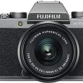 【中古】 FUJIFILM 富士フイルム ミラーレス一眼 X-T100レンズキット ダークシルバー X-T100LK-DS