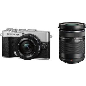 オリンパス E-P7-WK-SLV ミラーレス一眼カメラ「OLYMPUS PEN E-P7」 EZダブルズームキット（シルバー）オリンパス[EP7WKSLV] 返品種別A