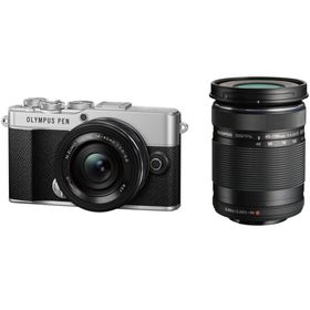 【長期保証付】OM SYSTEM PEN E-P7 EZダブルズームキット シルバー
