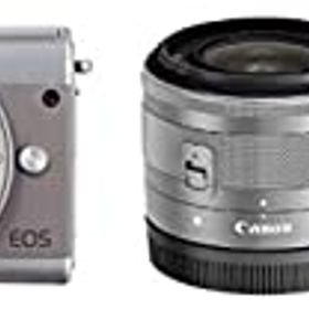【中古】【非常に良い】Canon ミラーレス一眼カメラ EOS M100 ダブルレンズキット (グレー) EOSM100GY-WLK