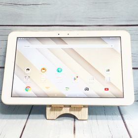 【送料無料】au Qua tab QZ10 KYT33 オフホワイトKYT33SWA 本体 白ロム SIMロック解除済み SIMフリー B308742