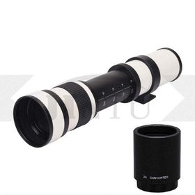 【中古】JINTU 420-800mm f8.3 HDマニュアル望遠レンズ+ 2倍望遠レンズ1600mm D600 D610 D700 D750 D800 D800e D850 D3400 D5000 D5100 D5200 D5300 D550