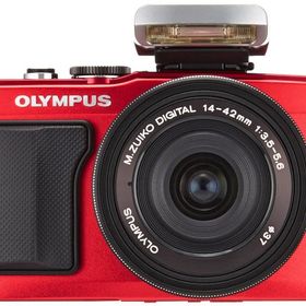 【中古】OLYMPUS ミラーレス一眼 PEN E-PL6 14-42mm EZレンズキット レッド E-PL6 EZ LKIT RED