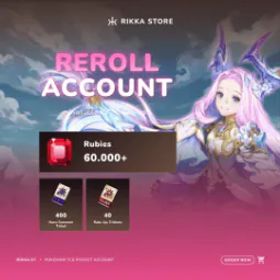 Seven Knights Re:BIRTH ☆ SEA | 60000+ Rubies, 400x Hero Tickets, 40x Rate-Up Tickets | 4x Random Legendary Heroes | DM For Catalog